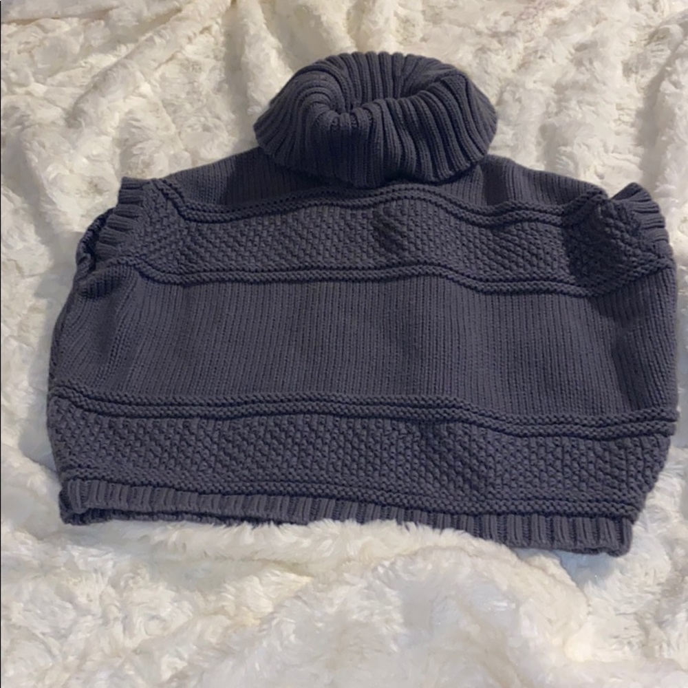 Cowl turtleneck sweater